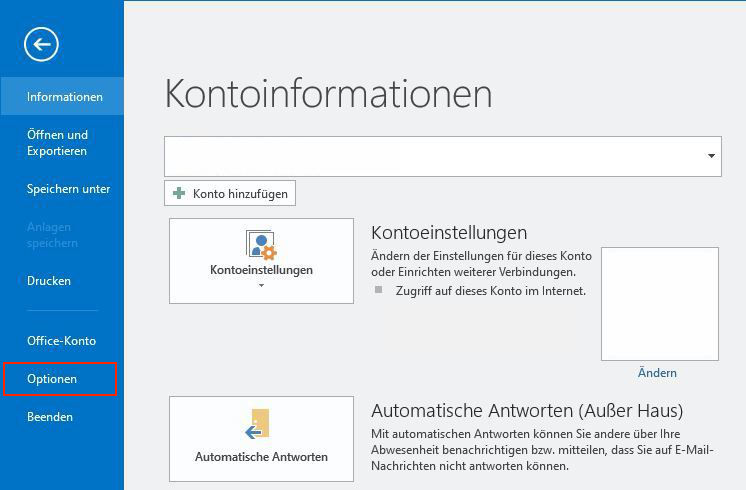 Kontoinformationen